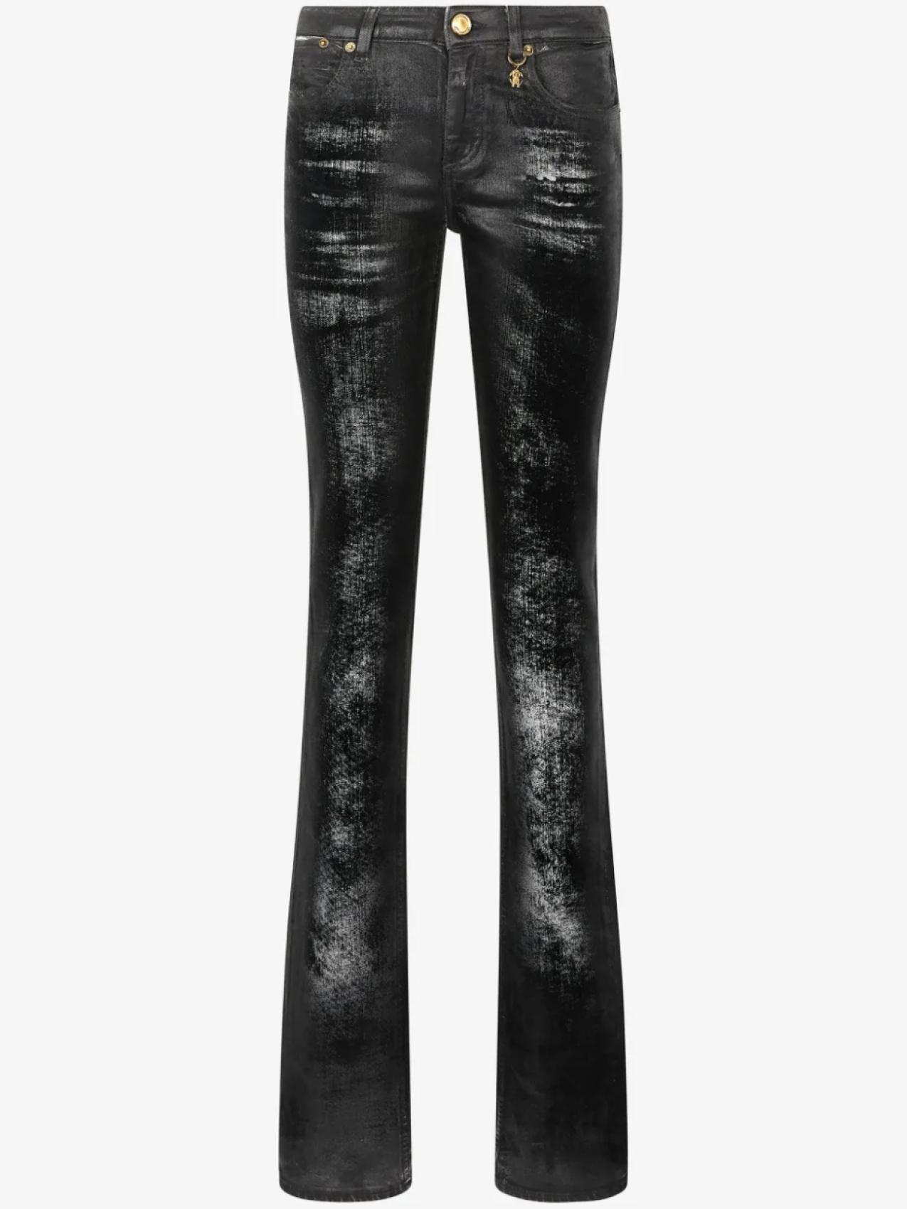 Расклешенные джинсы Roberto Cavalli с эффектом потертости, черный
Расклешенные джинсы Roberto Cavalli с эффектом потертости, черный
