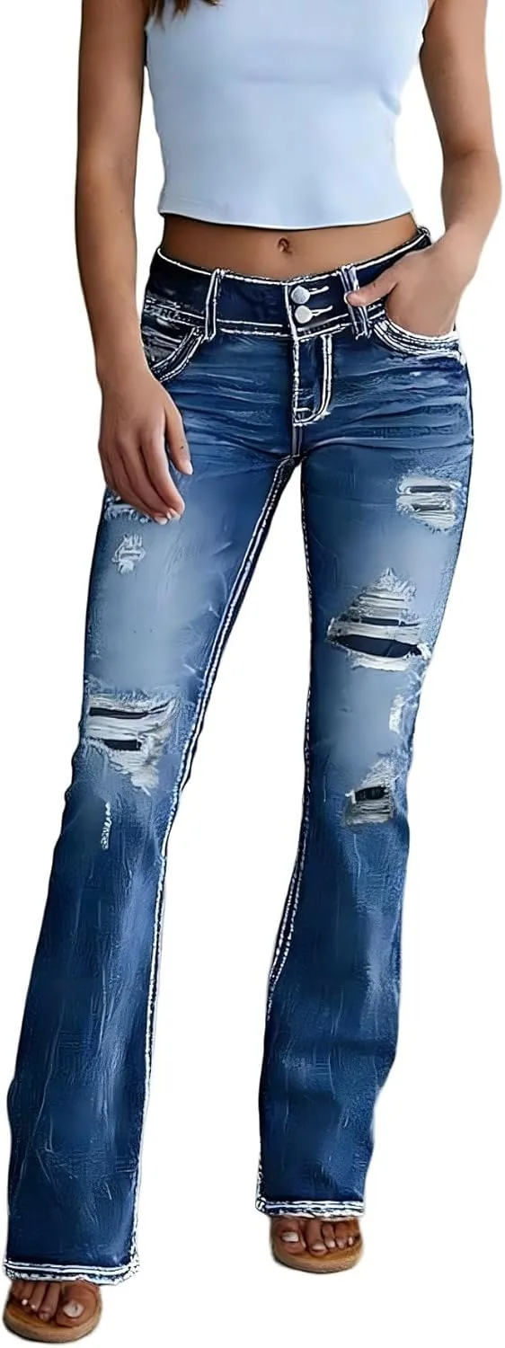 Женские джинсы Mid Waisted Bootcut Zip Stretchy Slim Casual Double Button Flare Ripped Denim WGXWGX
Женские джинсы Mid Waisted Bootcut Zip Stretchy Slim Casual Double Button Flare Ripped Denim WGXWGX
