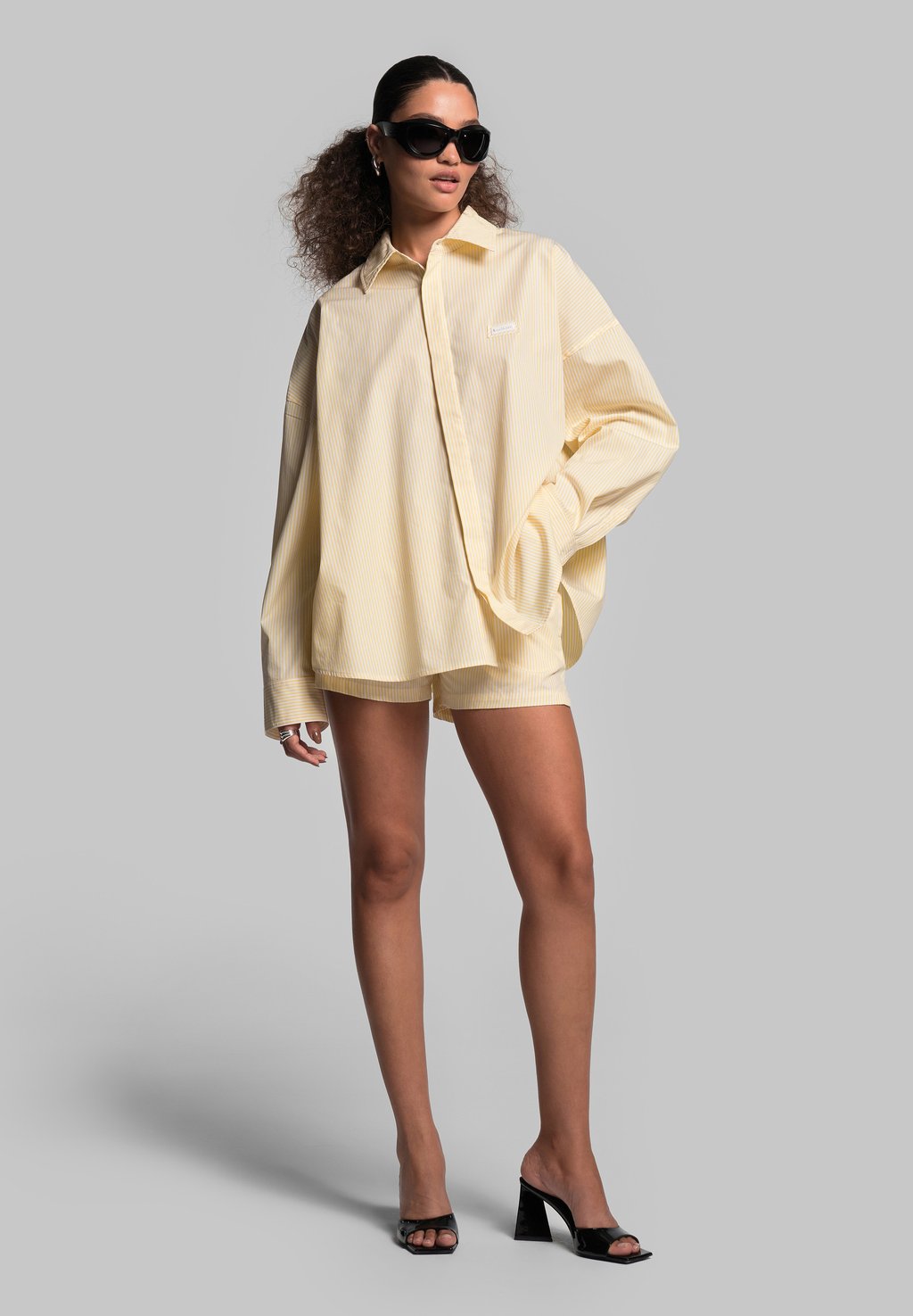 Рубашка PRUE - Button-down blouse WRSTBHVR, желтый 
Рубашка PRUE - Button-down blouse WRSTBHVR, желтый
