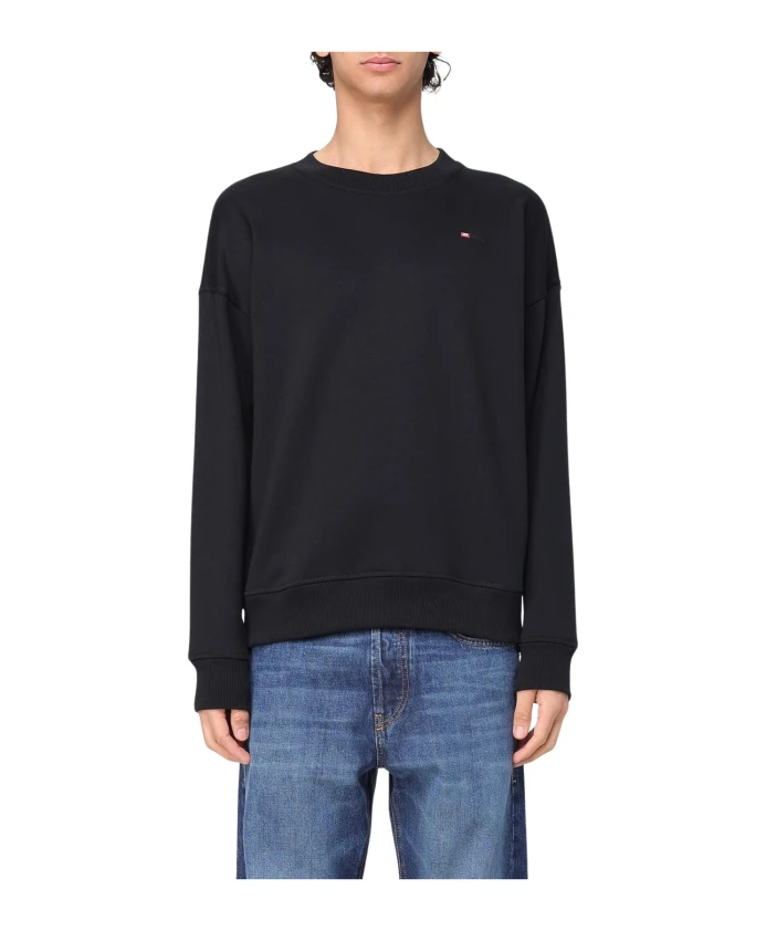 Толстовка с круглым вырезом и логотипом Diesel, черный
Толстовка с круглым вырезом и логотипом Diesel, черный