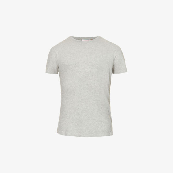 Футболка Sammy из хлопкового джерси с круглым вырезом Orlebar Brown, серый 
Футболка Sammy из хлопкового джерси с круглым вырезом Orlebar Brown, серый