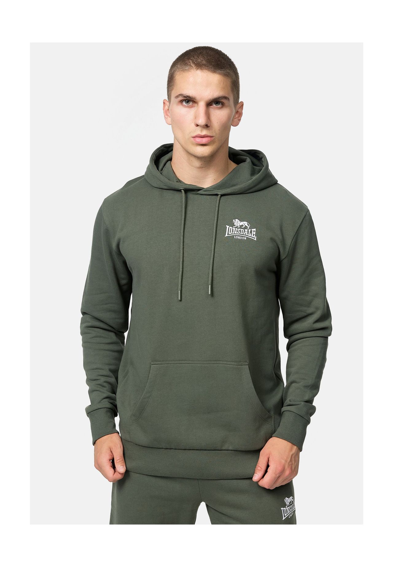 Мужская толстовка с капюшоном стандартного кроя TALMINE LONSDALE, зелено-белый
Мужская толстовка с капюшоном стандартного кроя TALMINE LONSDALE, зелено-белый