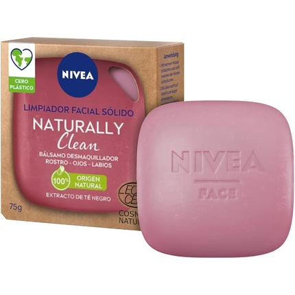 NIVEA Naturally Clean твердое очищающее средство для лица 75 г 99% натурального происхождения с экстрактом черного чая
NIVEA Naturally Clean твердое очищающее средство для лица 75 г 99% натурального происхождения с экстрактом черного чая