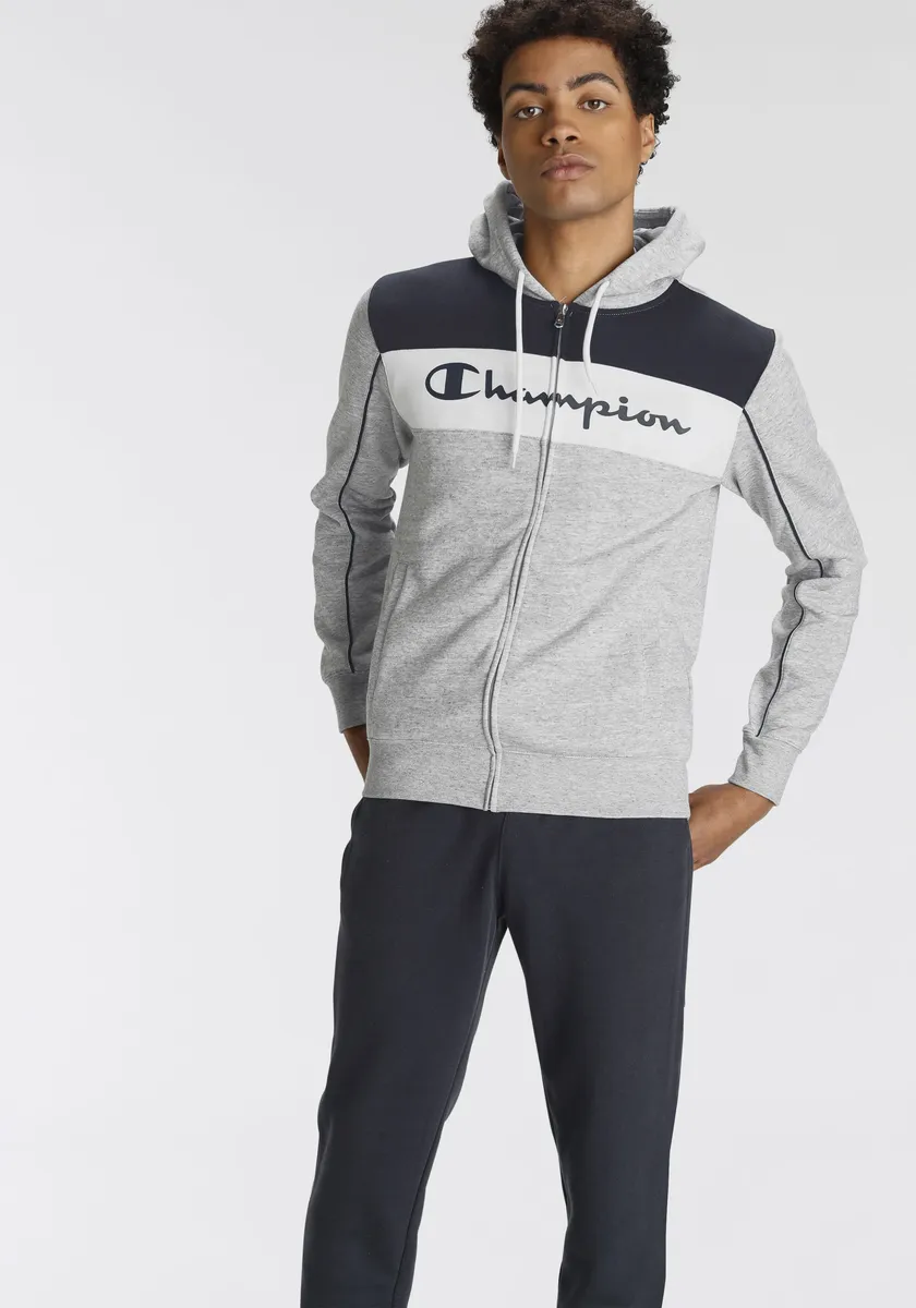 Спортивный костюм Champion "Hooded Full Zip Suit" (2 шт.), серый
Спортивный костюм Champion "Hooded Full Zip Suit" (2 шт.), серый