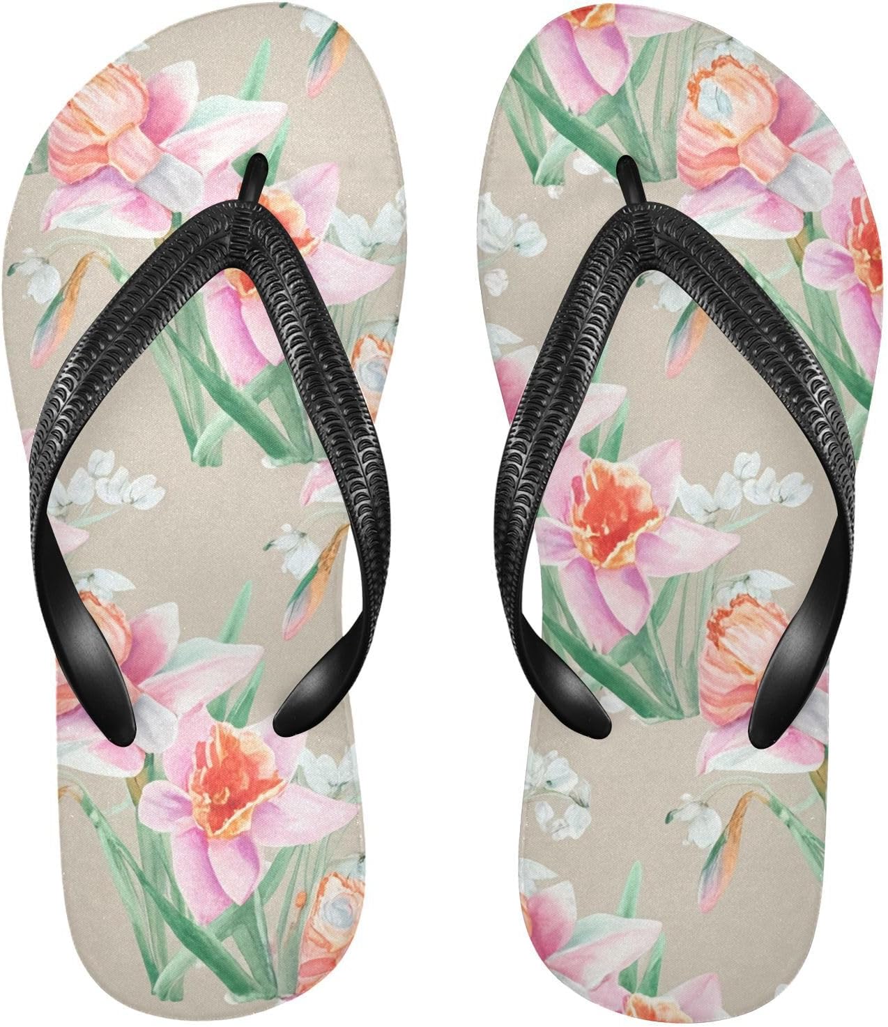 Вьетнамки с цветком нарцисса бежевого цвета, пляжные шлепанцы для душа, резиновые нескользящие летние шлепанцы для ходьбы, для мужчин и женщин Sinestour
Вьетнамки с цветком нарцисса бежевого цвета, пляжные шлепанцы для душа, резиновые нескользящие летние шлепанцы для ходьбы, для мужчин и женщин Sinestour