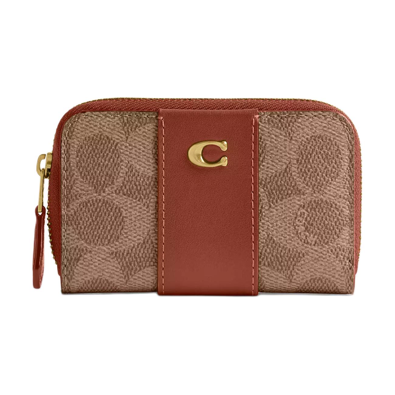 COACH Мини картхолдер из текстиля с покрытием женский бежевый с карамельным, Tan with Caramel
COACH Мини картхолдер из текстиля с покрытием женский бежевый с карамельным, Tan with Caramel