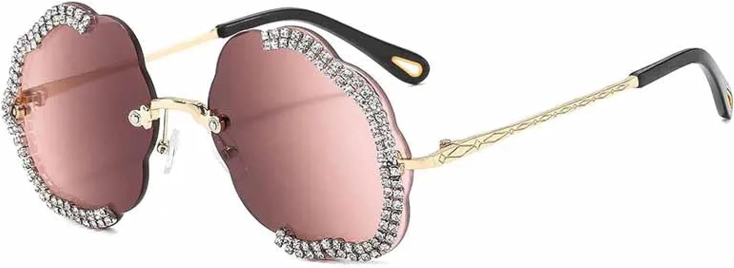 Винтажные модные солнцезащитные очки без оправы с имитацией бриллиантов для мужчин и женщин. Модный тренд: хип-хоп, вечеринки, защита от УФ-излучения UV400 TKKTLLT, Gold Tea Pink
Винтажные модные солнцезащитные очки без оправы с имитацией бриллиантов для мужчин и женщин. Модный тренд: хип-хоп, вечеринки, защита от УФ-излучения UV400 TKKTLLT, Gold Tea Pink