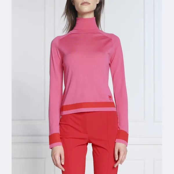 Шерстяная водолазка приталенного кроя Pinko, розовый
Шерстяная водолазка приталенного кроя Pinko, розовый