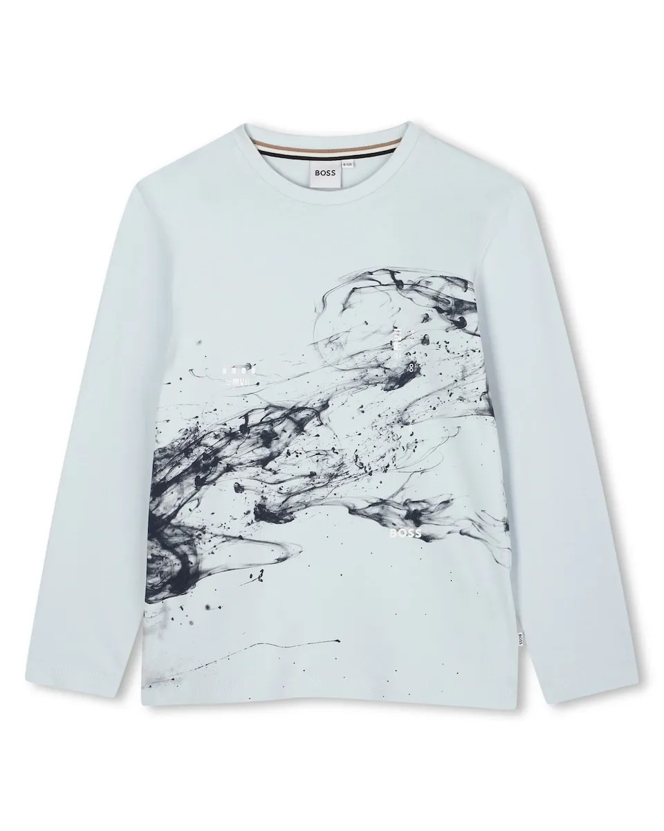 Футболка для мальчика 100% хлопок с длинными рукавами BOSS Kidswear, светло-голубой
Футболка для мальчика 100% хлопок с длинными рукавами BOSS Kidswear, светло-голубой