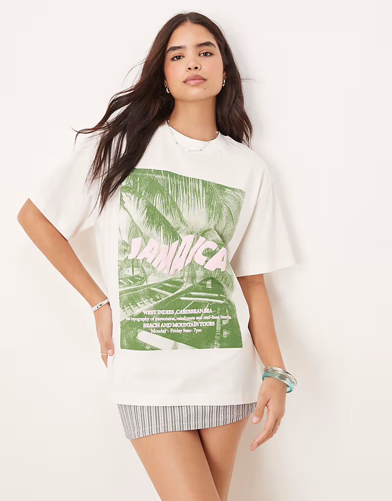 Футболка ASOS DESIGN большого размера с графикой Ямайки кремового цвета, Бежевый, Футболка ASOS DESIGN большого размера с графикой Ямайки кремового цвета
Футболка ASOS DESIGN большого размера с графикой Ямайки кремового цвета, Бежевый, Футболка ASOS DESIGN большого размера с графикой Ямайки кремового цвета