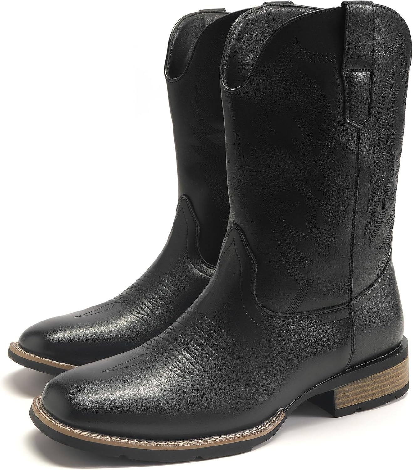 Мужские ковбойские сапоги YFFUSHI в стиле ретро с вышивкой, квадратным носком и массивным каблуком, черный
Мужские ковбойские сапоги YFFUSHI в стиле ретро с вышивкой, квадратным носком и массивным каблуком, черный