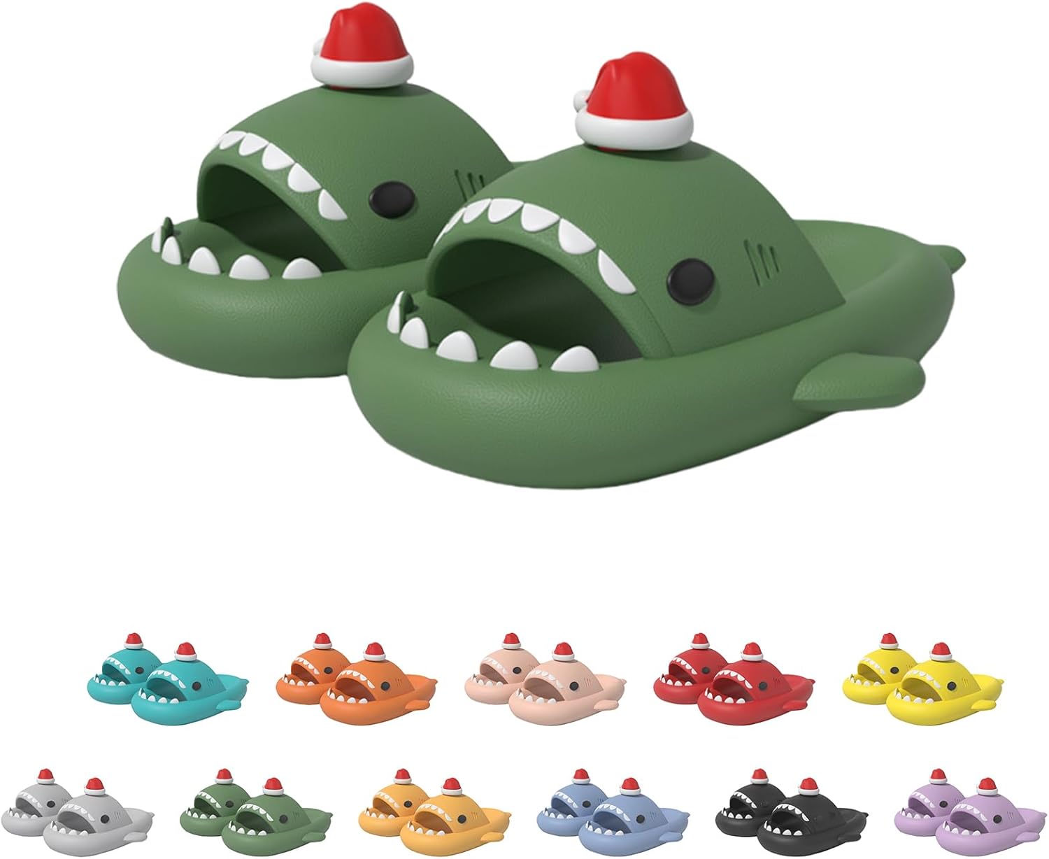 Рождественские шлепанцы с акулой, Шлепацы с акулой для мужчин и женщин, 3D мультяшные шлепанцы-акулы, шлепанцы для Рождества и Хэллоуина Generic, зеленый
Рождественские шлепанцы с акулой, Шлепацы с акулой для мужчин и женщин, 3D мультяшные шлепанцы-акулы, шлепанцы для Рождества и Хэллоуина Generic, зеленый