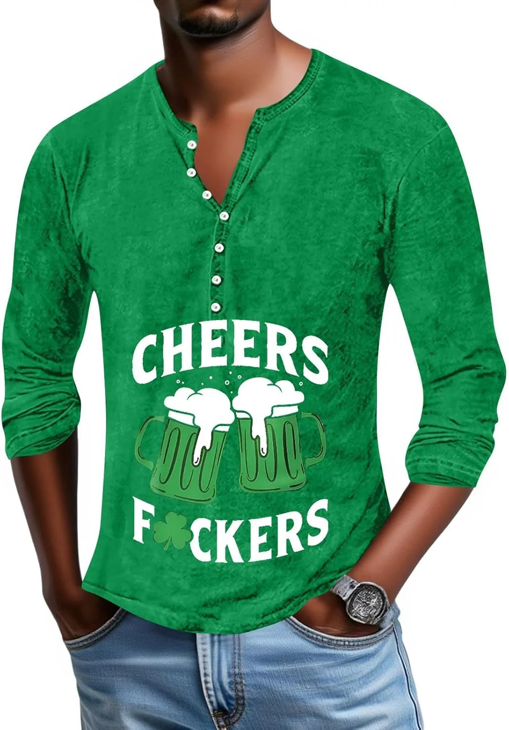 Футболка St Patricks Day мужская с длинным рукавом и воротником-гольф
Футболка St Patricks Day мужская с длинным рукавом и воротником-гольф