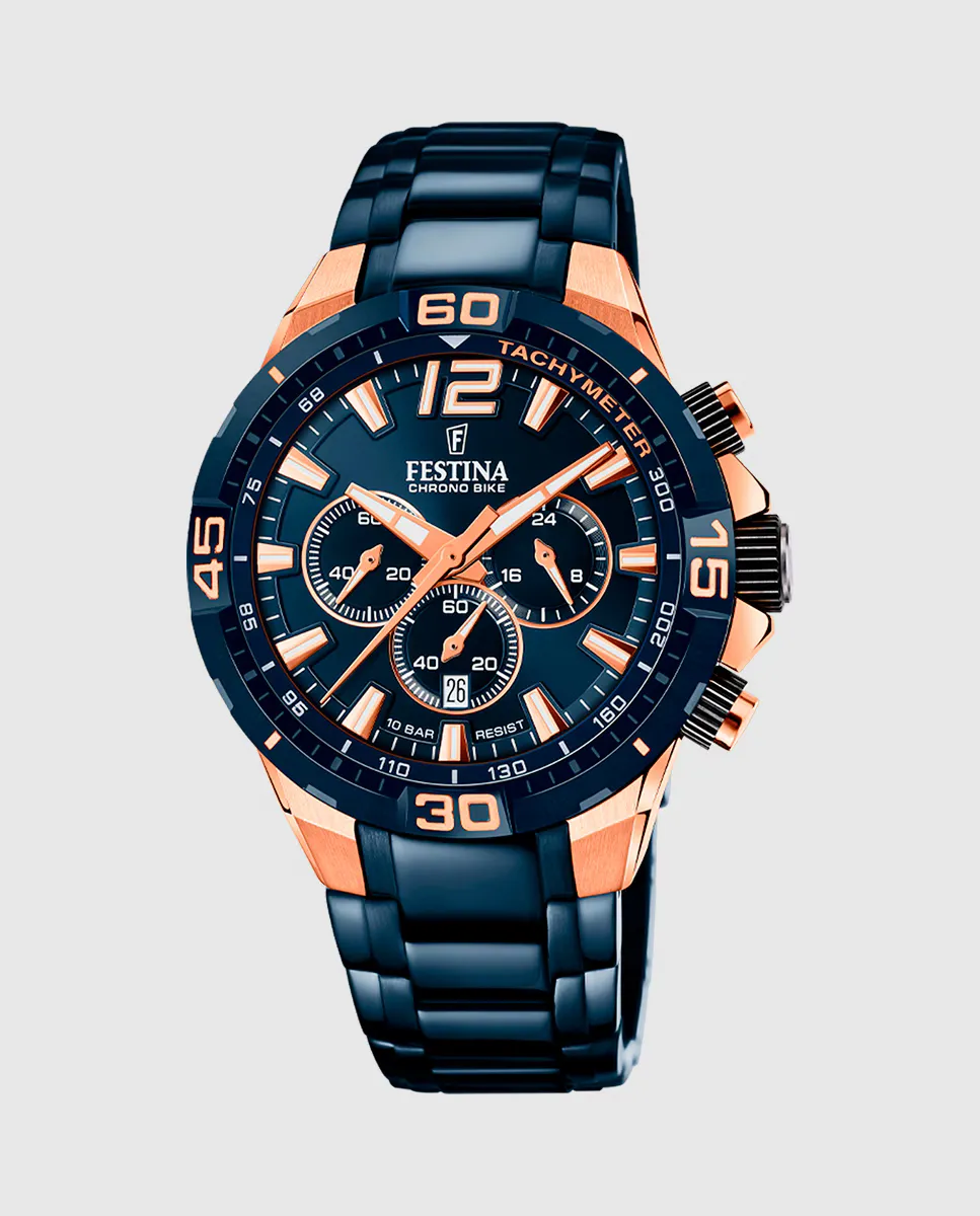 F20524/1 Special Editions мужские часы из синей стали Festina, синий
F20524/1 Special Editions мужские часы из синей стали Festina, синий