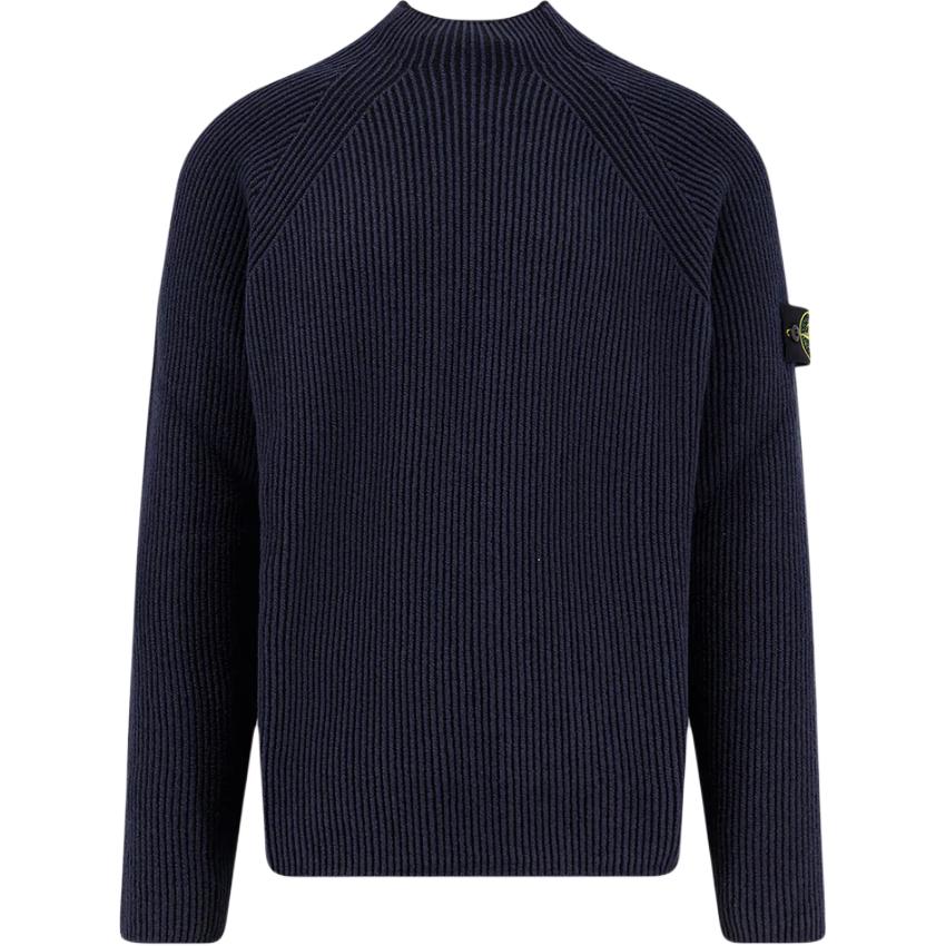 Свитер с высоким воротником и нашивкой с логотипом Stone Island, синий
Свитер с высоким воротником и нашивкой с логотипом Stone Island, синий