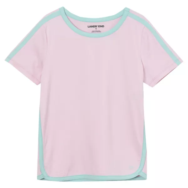 Футболка с коротким рукавом и закругленным краем для девочек 2–16 лет Lands' End, цвет fairy tale pink 
Футболка с коротким рукавом и закругленным краем для девочек 2–16 лет Lands' End, цвет fairy tale pink