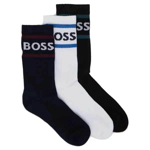 3 пары носков Boss, синий
3 пары носков Boss, синий