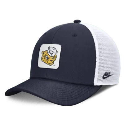 Бейсболка Nike Michigan Wolverines Legacy Rise Mascot, цвет College Navy 
Бейсболка Nike Michigan Wolverines Legacy Rise Mascot, цвет College Navy