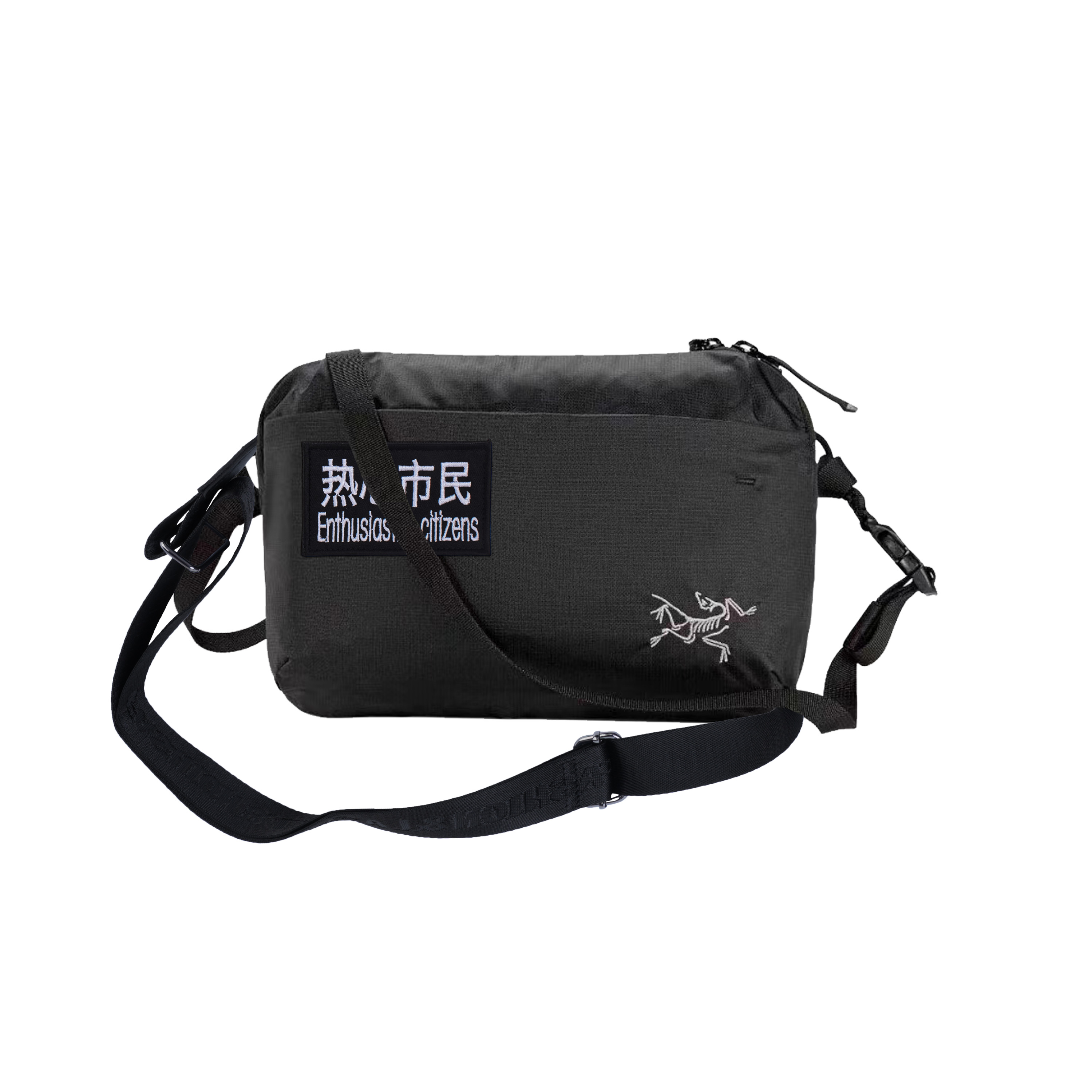 Arcteryx Нейлоновая поясная сумка унисекс черная, Escape from The Mist Zone 
Arcteryx Нейлоновая поясная сумка унисекс черная, Escape from The Mist Zone