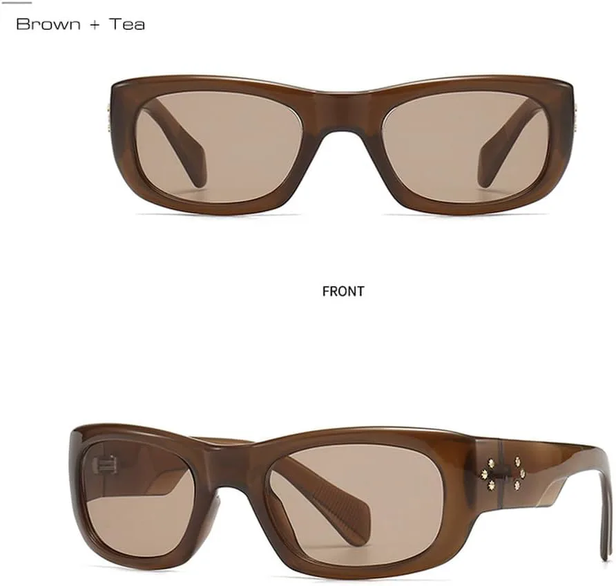 Солнцезащитные очки в стиле панк с прямоугольными заклепками для мужчин, винтажные солнцезащитные очки для женщин, защита от ультрафиолета UV400 TKKTLLT, Black Gray
Солнцезащитные очки в стиле панк с прямоугольными заклепками для мужчин, винтажные солнцезащитные очки для женщин, защита от ультрафиолета UV400 TKKTLLT, Black Gray