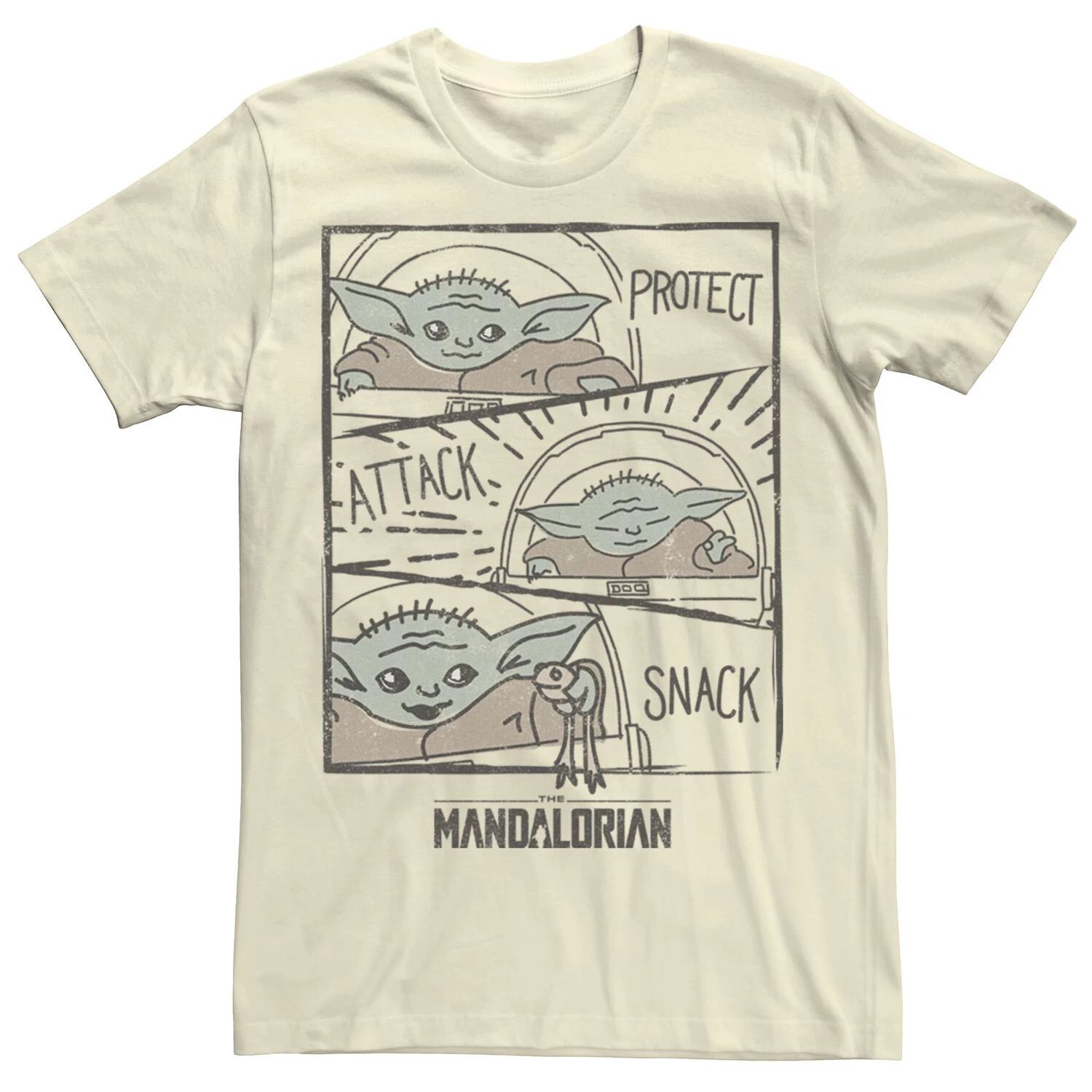 Мужская футболка с закусками The Mandalorian The Child Protect Attack Star Wars 
Мужская футболка с закусками The Mandalorian The Child Protect Attack Star Wars