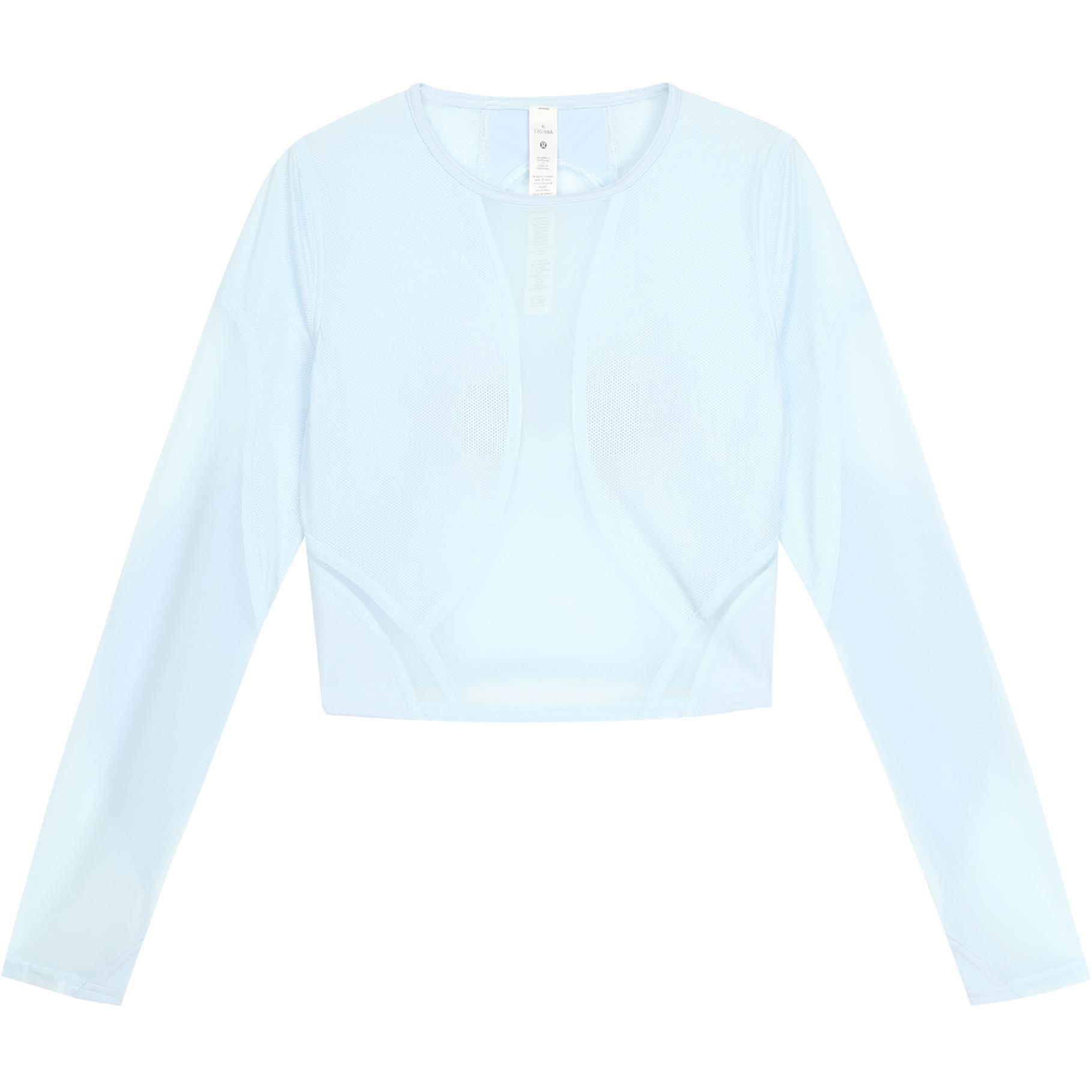 Футболка-кроп Lululemon, голубой пудровый
Футболка-кроп Lululemon, голубой пудровый