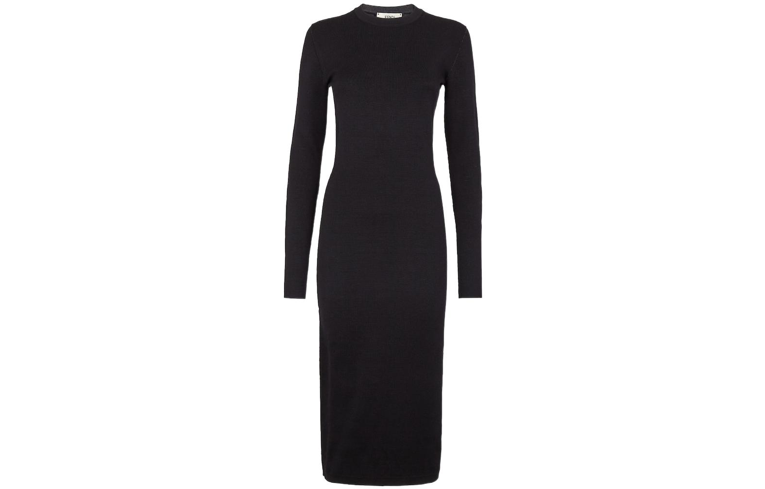 FENDI Длинное платье с рукавами женское черное
FENDI Длинное платье с рукавами женское черное