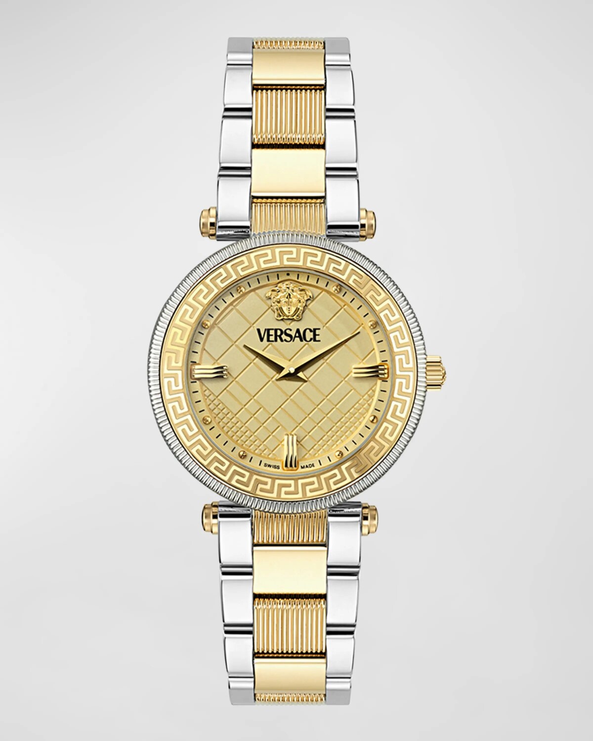 Часы Versace Reve, 35 мм, с ремешком-браслетом, двухцветные, цвет Two Tone 
Часы Versace Reve, 35 мм, с ремешком-браслетом, двухцветные, цвет Two Tone