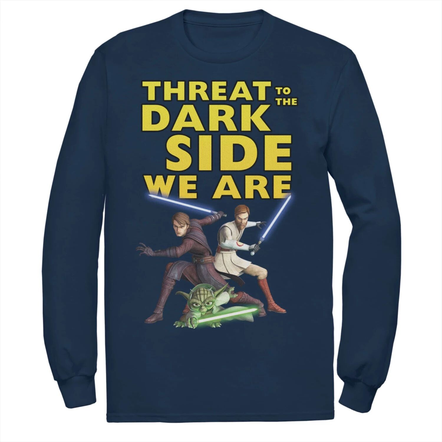 Мужская футболка «Звёздные войны: Войны клонов, угроза тёмной стороне, мы — футболка» Licensed Character
Мужская футболка «Звёздные войны: Войны клонов, угроза тёмной стороне, мы — футболка» Licensed Character