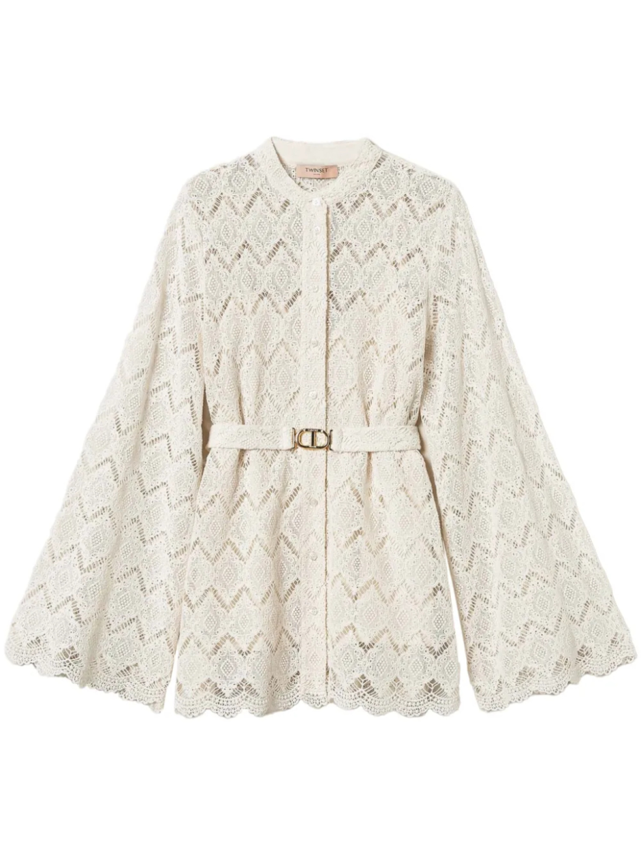 TWINSET рубашка с кружевом в технике макраме, нейтральный
TWINSET рубашка с кружевом в технике макраме, нейтральный