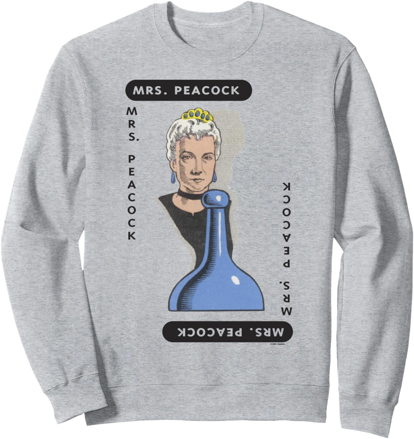 Толстовка с изображением игральной карты Миссис Пикок в костюме на Хэллоуин Clue, серый
Толстовка с изображением игральной карты Миссис Пикок в костюме на Хэллоуин Clue, серый