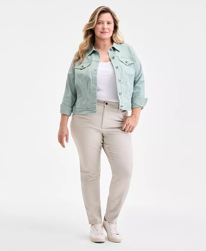 Джинсы прямого кроя с высокой посадкой больших размеров Style & Co, коричневый/бежевый
Джинсы прямого кроя с высокой посадкой больших размеров Style & Co, коричневый/бежевый