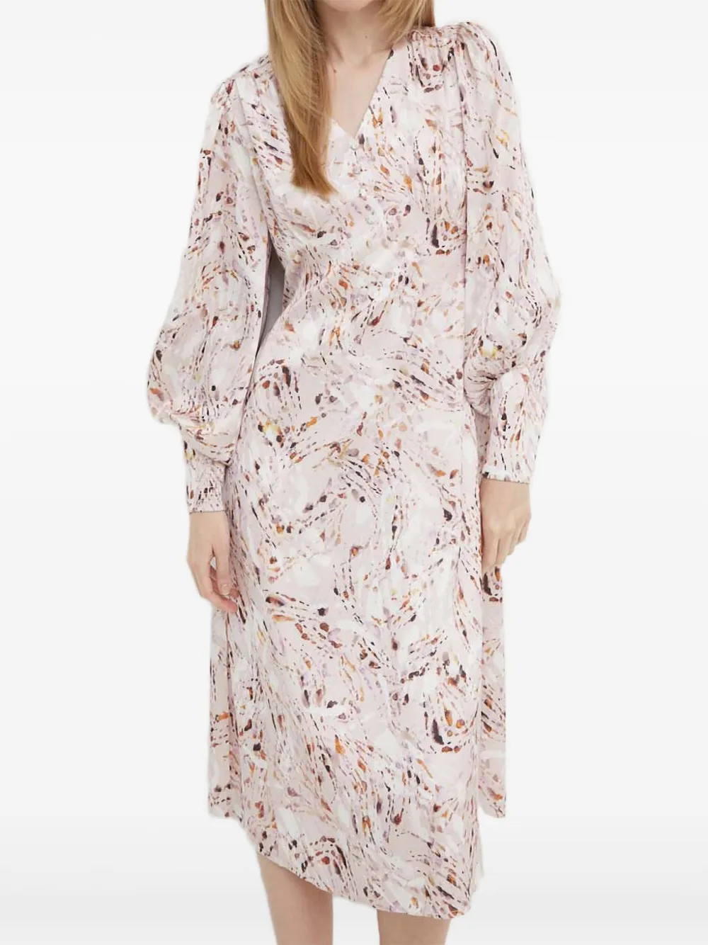 Платье с объемными рукавами и принтом Bruuns Bazaar, розовый
Платье с объемными рукавами и принтом Bruuns Bazaar, розовый