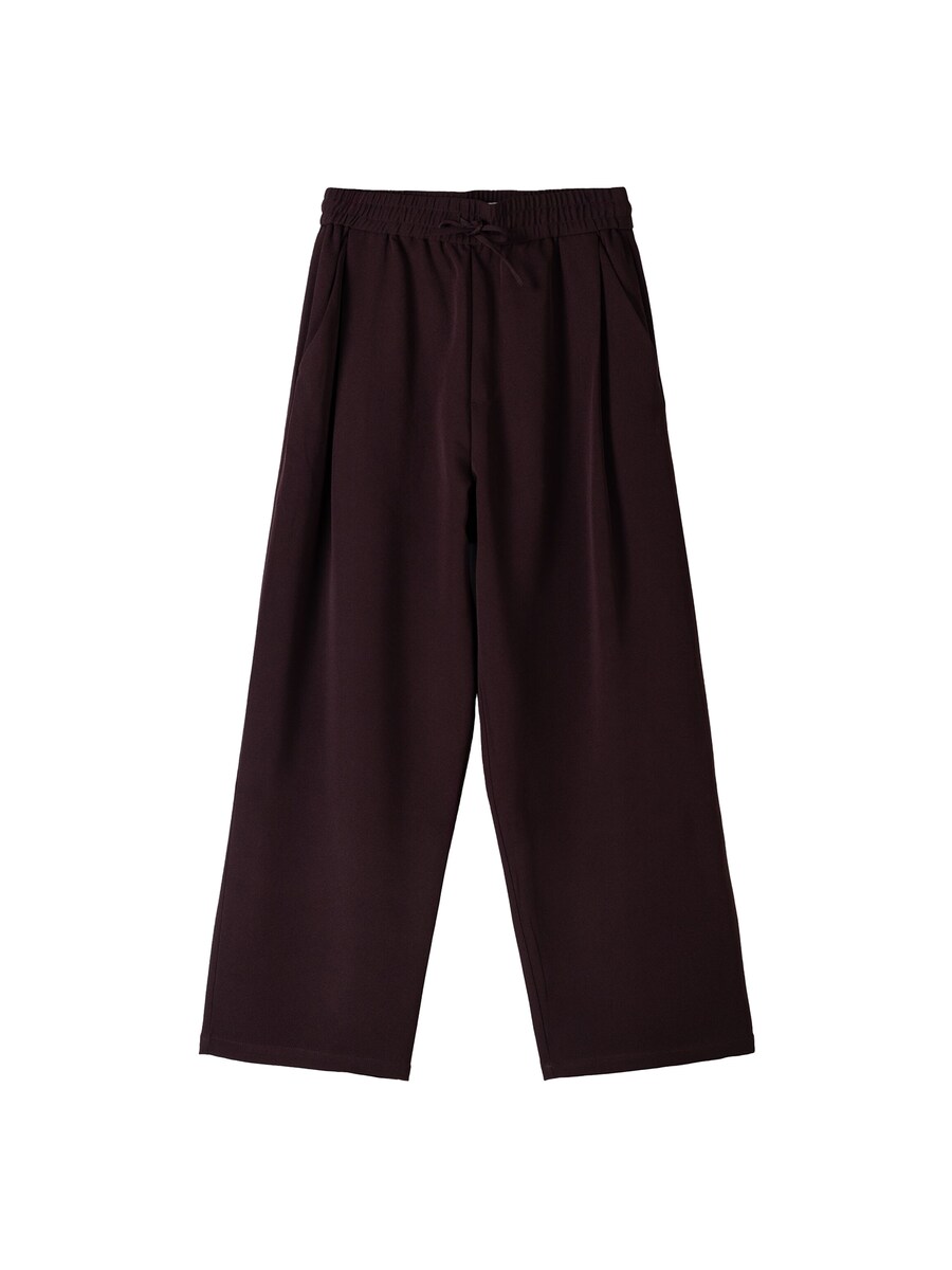 Широкие брюки со складкой спереди Bershka, бордовый
Широкие брюки со складкой спереди Bershka, бордовый