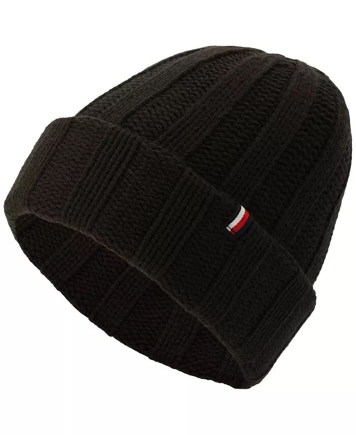 Мужская шапка-бини крупной вязки в рубчик Tommy Hilfiger, черный
Мужская шапка-бини крупной вязки в рубчик Tommy Hilfiger, черный