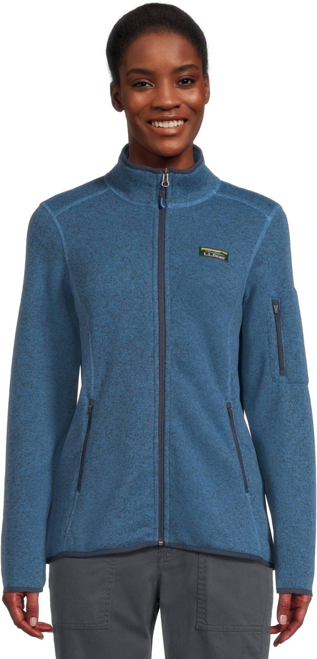 Женская флисовая куртка-свитер Bean's на молнии L.L.Bean, Deep Glacier Blue
Женская флисовая куртка-свитер Bean's на молнии L.L.Bean, Deep Glacier Blue
