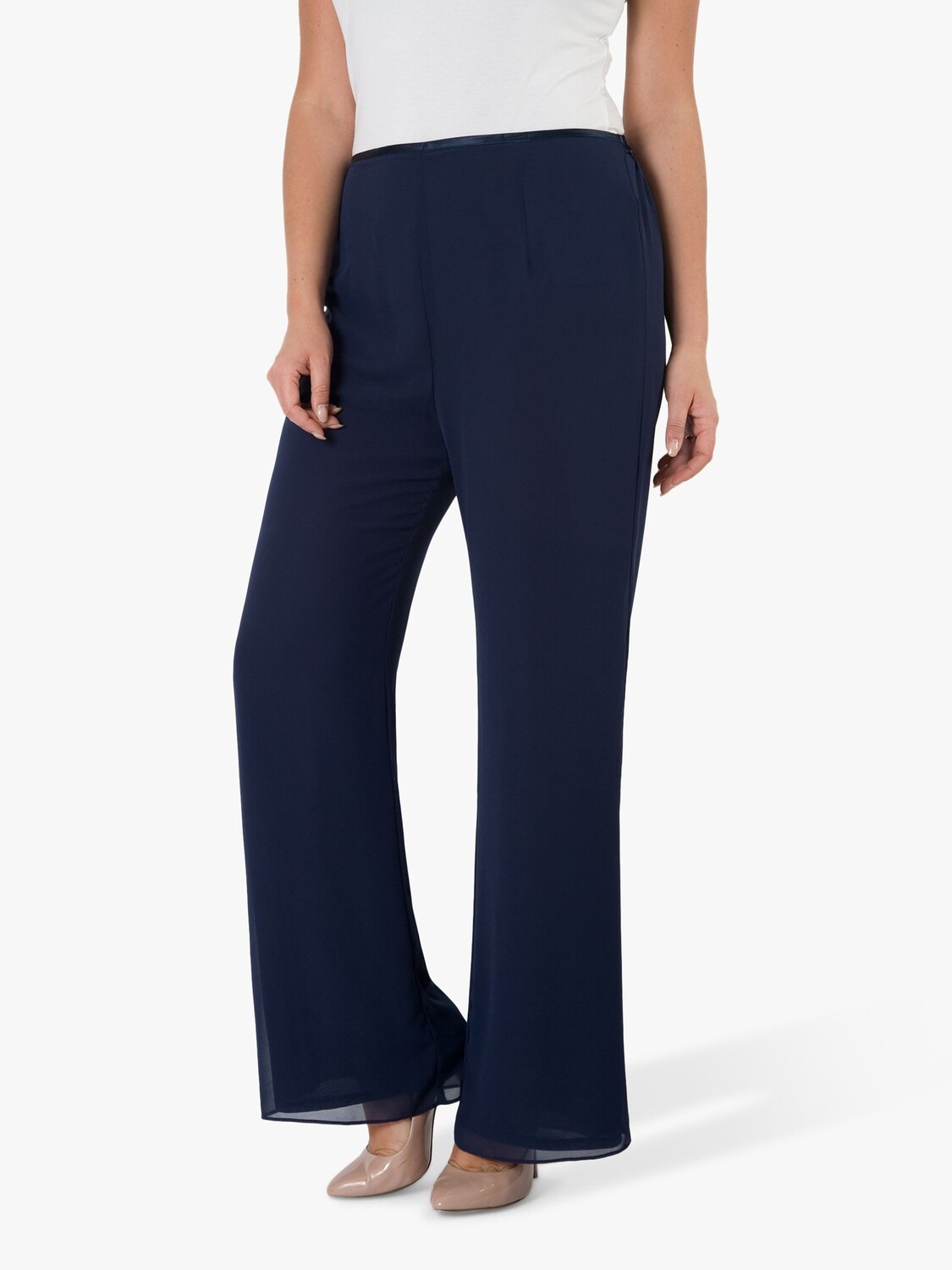 Шифоновые брюки chesca, темно-синий 
Шифоновые брюки chesca, темно-синий