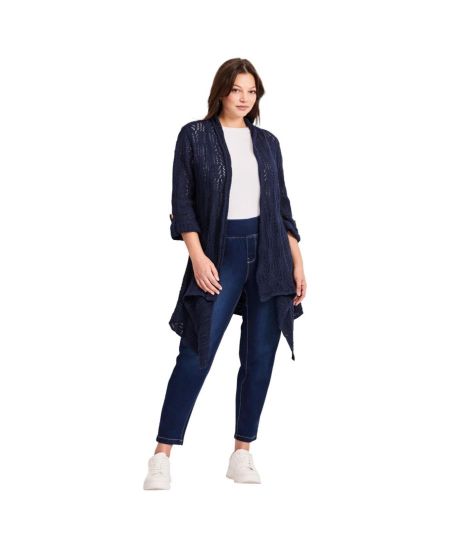 Женский ажурный кардиган-свитер AVENUE, Navy
Женский ажурный кардиган-свитер AVENUE, Navy
