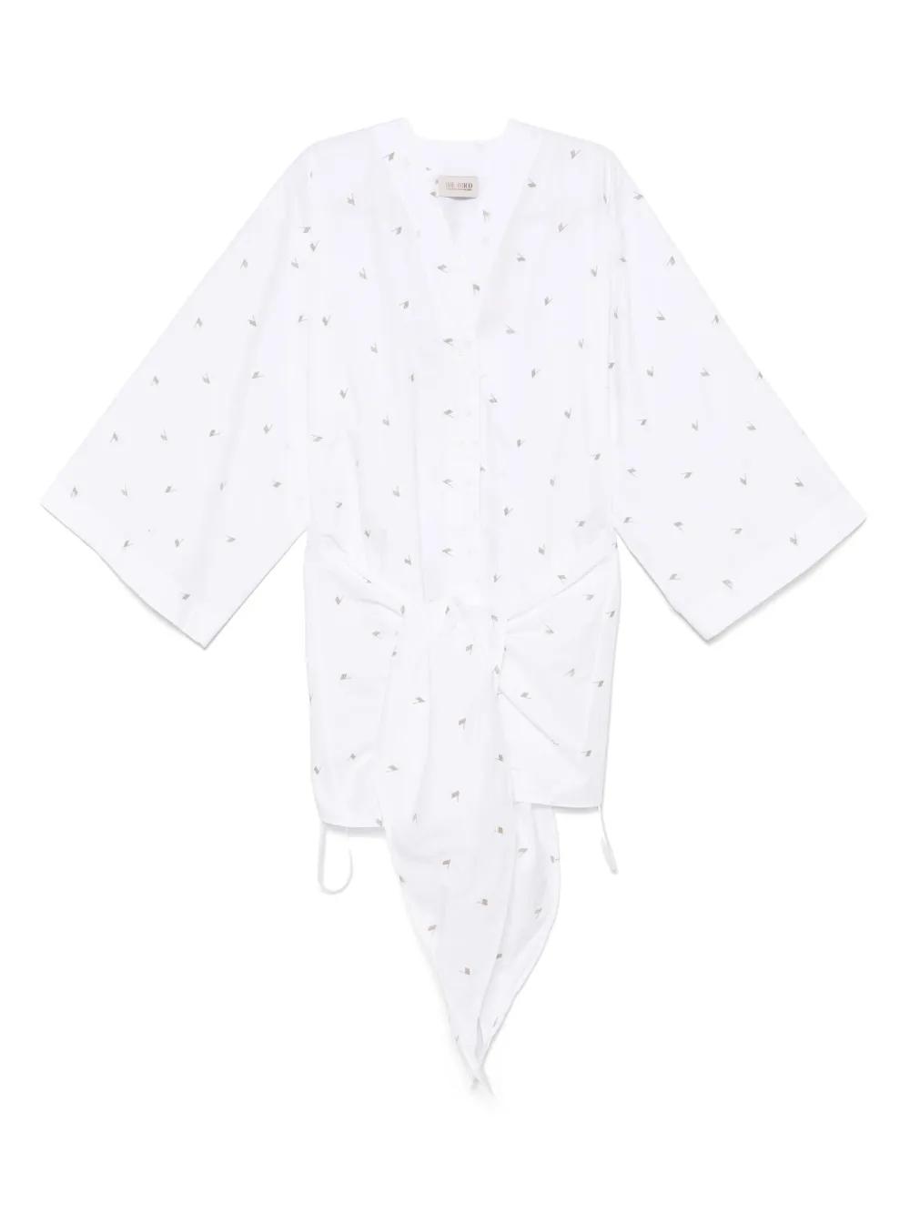 Платье мини с вышитым логотипом The Attico, белый
Платье мини с вышитым логотипом The Attico, белый