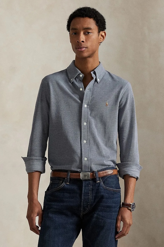 Хлопковая рубашка Polo Ralph Lauren, темно-синий
Хлопковая рубашка Polo Ralph Lauren, темно-синий