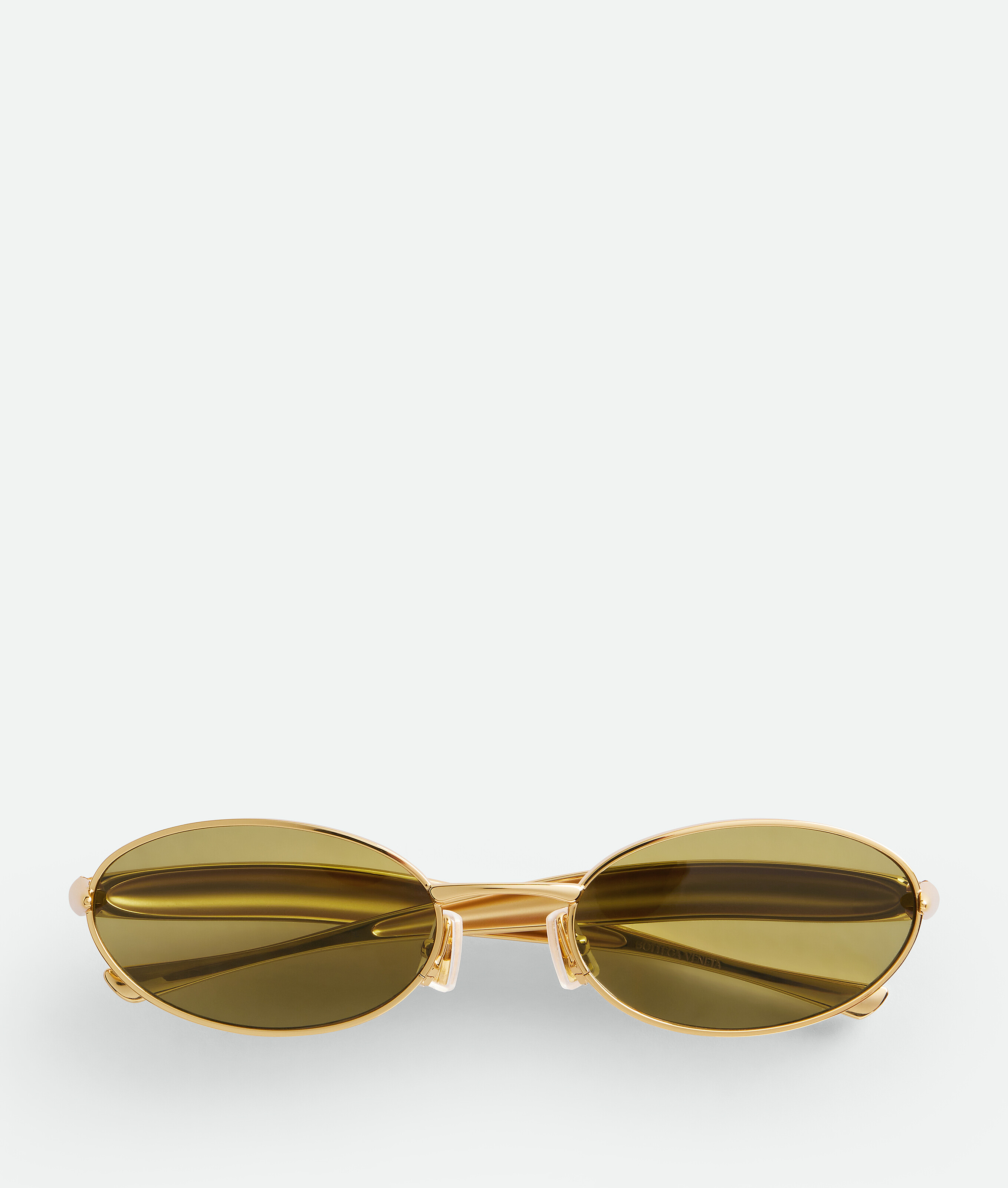 Sardine oval sunglasses BOTTEGA VENETA, зеленый/золотой
Sardine oval sunglasses BOTTEGA VENETA, зеленый/золотой