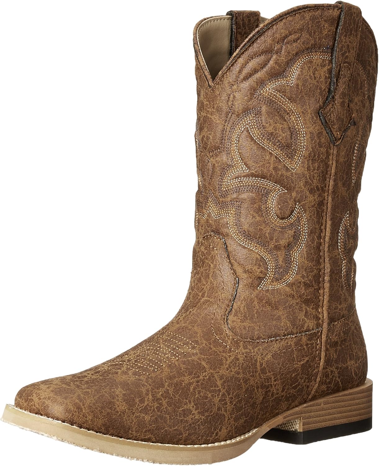 Мужские винтажные западные сапоги Roper с квадратным носком, Tan
Мужские винтажные западные сапоги Roper с квадратным носком, Tan