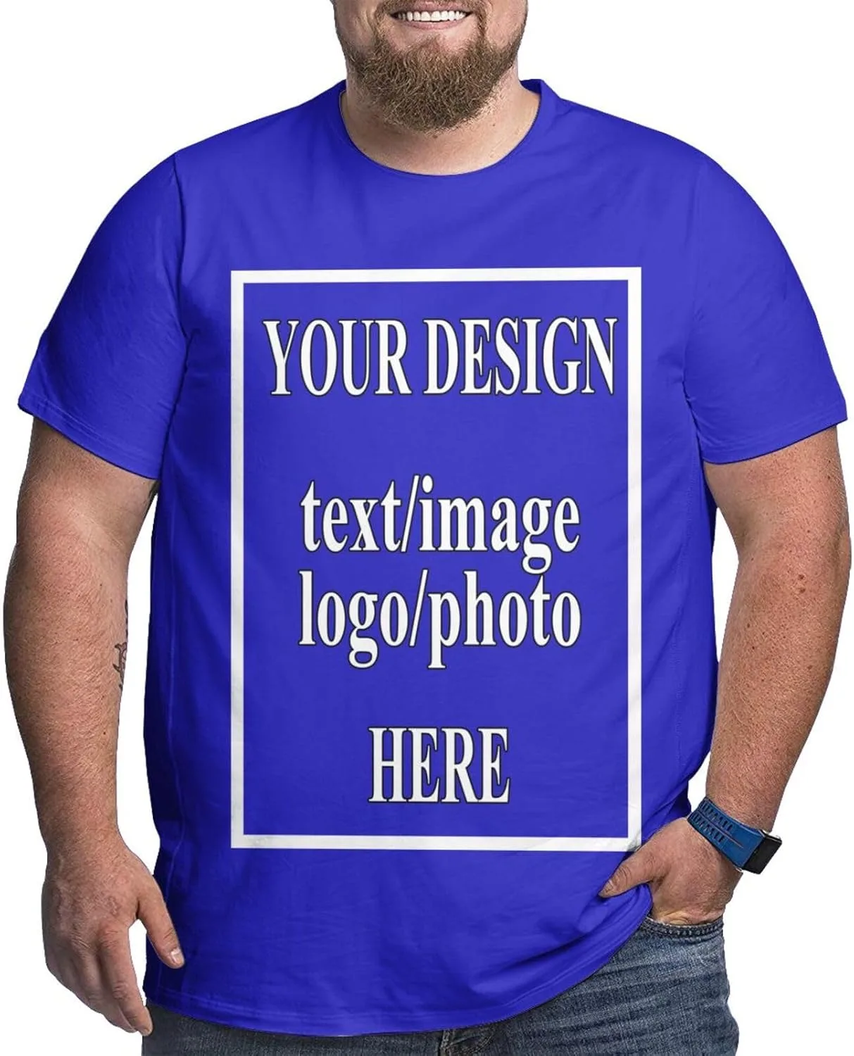 Футболка мужская Plus Size с принтом
Футболка мужская Plus Size с принтом