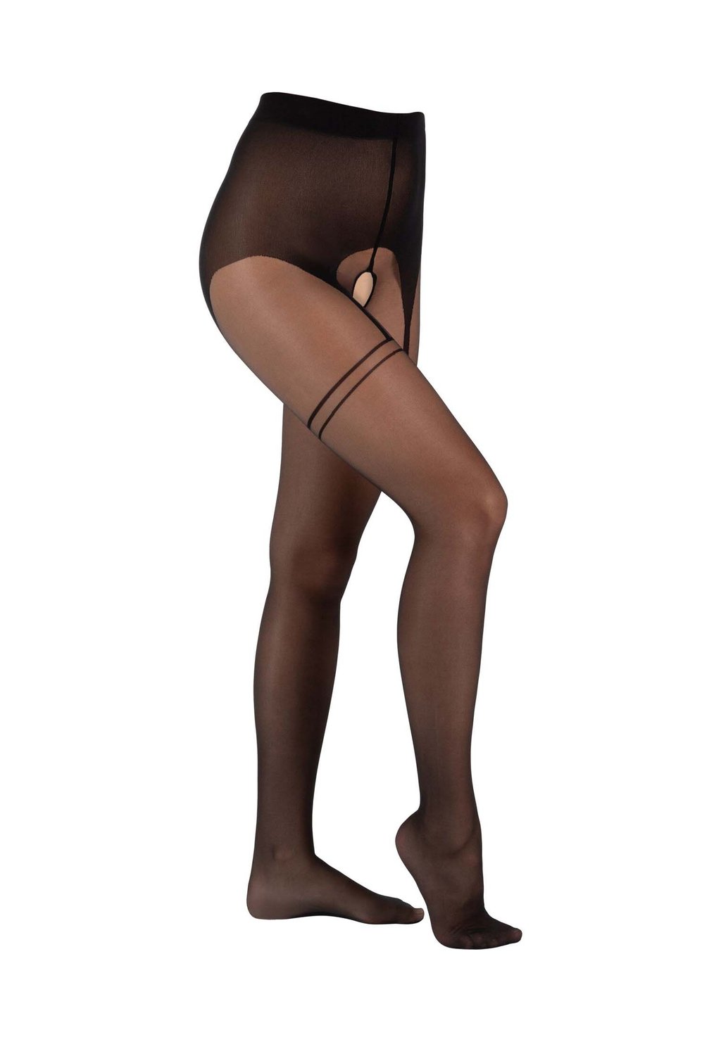 Колготки FASHION CROTCHLESS OVERKNEE camano, черный 
Колготки FASHION CROTCHLESS OVERKNEE camano, черный