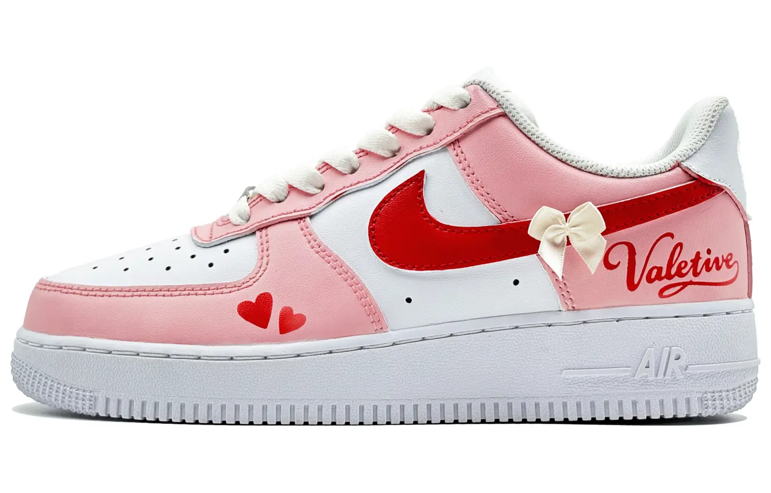 Кроссовки Air Force 1 LE с противоскользящей подошвой, износостойкие, для детей и подростков Nike, белый/розовый 
Кроссовки Air Force 1 LE с противоскользящей подошвой, износостойкие, для детей и подростков Nike, белый/розовый