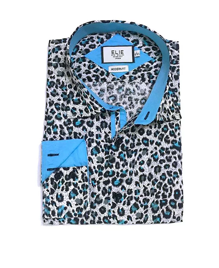 Детская рубашка для мальчиков с принтом леопарда, облегающего кроя, бирюзового цвета Elie Balleh, синий
Детская рубашка для мальчиков с принтом леопарда, облегающего кроя, бирюзового цвета Elie Balleh, синий
