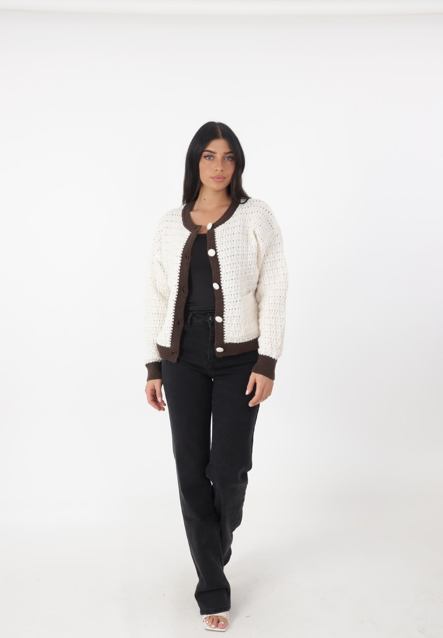 Кардиган Elara Cardigan, Braun/Off-White
Кардиган Elara Cardigan, Braun/Off-White