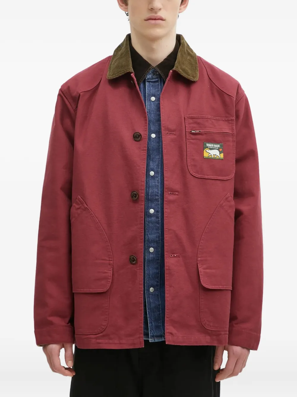 Куртка-рубашка с аппликацией Human Made, красный
Куртка-рубашка с аппликацией Human Made, красный
