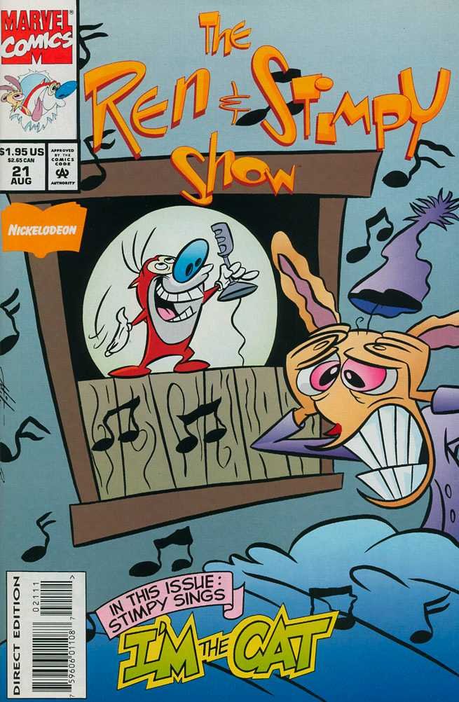 The Ren & Stimpy Show, Vol. 1, No. 21, August 1994 (Marvel Comics)
The Ren & Stimpy Show, Vol. 1, No. 21, August 1994 (Marvel Comics)