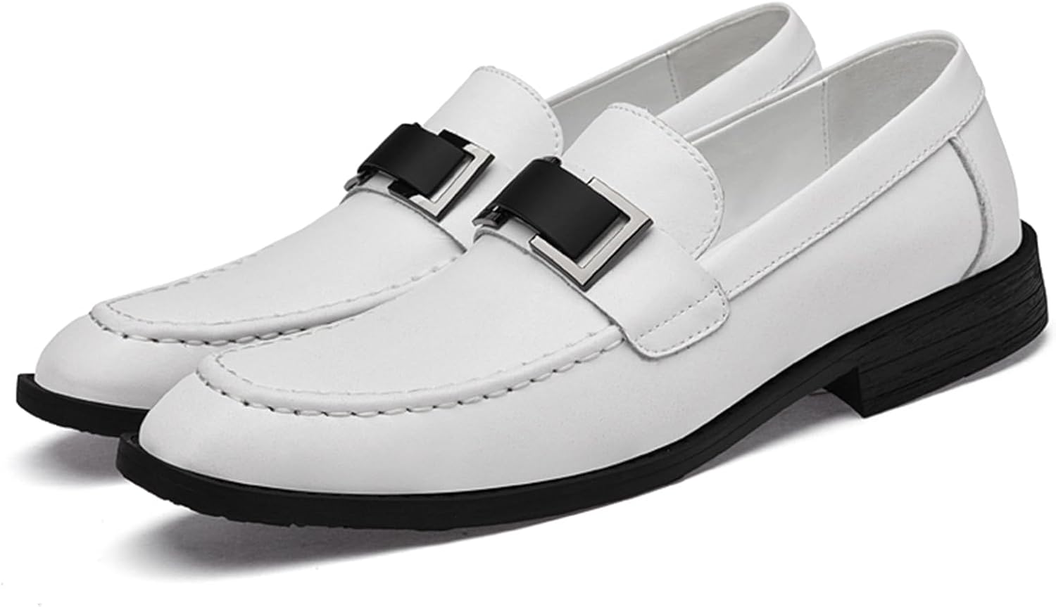 Мужские лоферы с острым носком из натуральной кожи, низкие, с ретро толстой подошвой, подходящие для бизнеса, офиса, деловой поездки, свадьбы Qaoterod, белый
Мужские лоферы с острым носком из натуральной кожи, низкие, с ретро толстой подошвой, подходящие для бизнеса, офиса, деловой поездки, свадьбы Qaoterod, белый